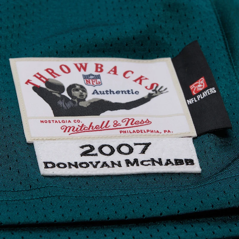 Men's Mitchell & Ness Donovan McNabb Midnight Green Philadelphia Eagles 2007 Authentic Throwback Retired Player Jersey