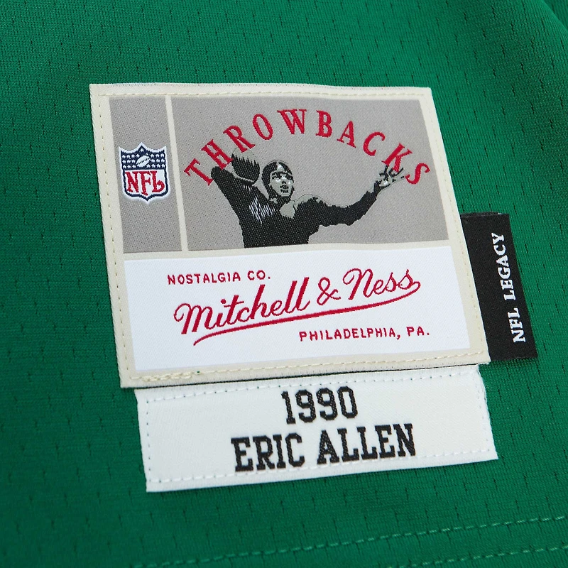 Men's Mitchell & Ness Eric Allen Kelly Green Philadelphia Eagles Legacy Replica Jersey