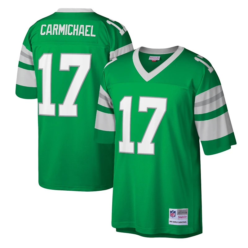 Maillot réplique Legacy vert Kelly de Harold Carmichael, Mitchell & Ness, pour homme, Philadelphia Eagles.