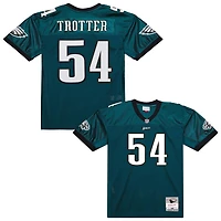 Maillot réplique rétro Mitchell & Ness Jeremiah Trotter vert des Eagles de Philadelphie, édition 2000, pour homme