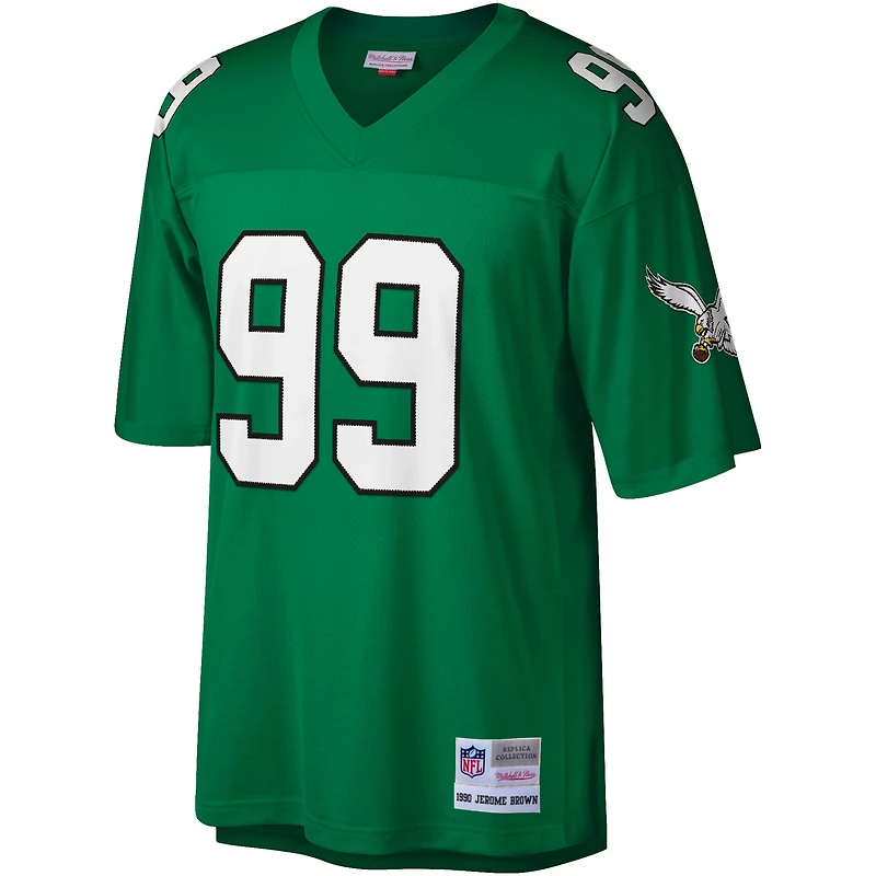 Maillot réplique Mitchell & Ness Jerome Brown Kelly vert Philadelphia Eagles Legacy pour hommes