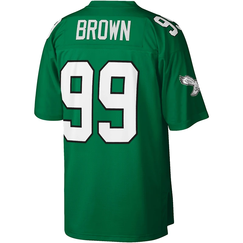 Maillot réplique Mitchell & Ness Jerome Brown Kelly vert Philadelphia Eagles Legacy pour hommes
