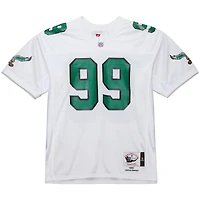 Maillot de joueur retraité authentique Mitchell & Ness Jerome Brown blanc des Philadelphia Eagles 1991