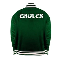 Veste réversible à fermeture éclair intégrale Mitchell & Ness Kelly Green/Silver Philadelphia Eagles Big Tall pour homme
