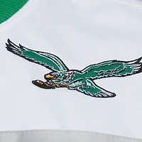 Men's Mitchell & Ness  Kelly Green Philadelphia Eagles Head Coach Lightweight Full-Snap Satin Jacket