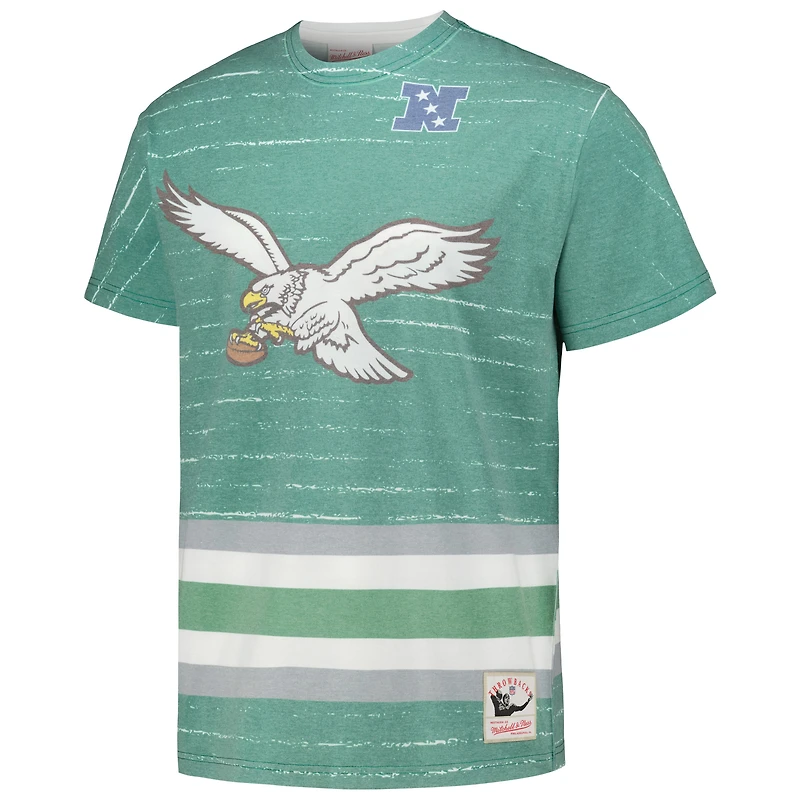Men's Mitchell & Ness Kelly Green Philadelphia Eagles Jumbotron 3.0 T-Shirt