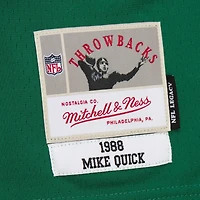 Maillot réplique Mitchell & Ness Mike Quick Kelly Green Philadelphia Eagles Legacy pour homme