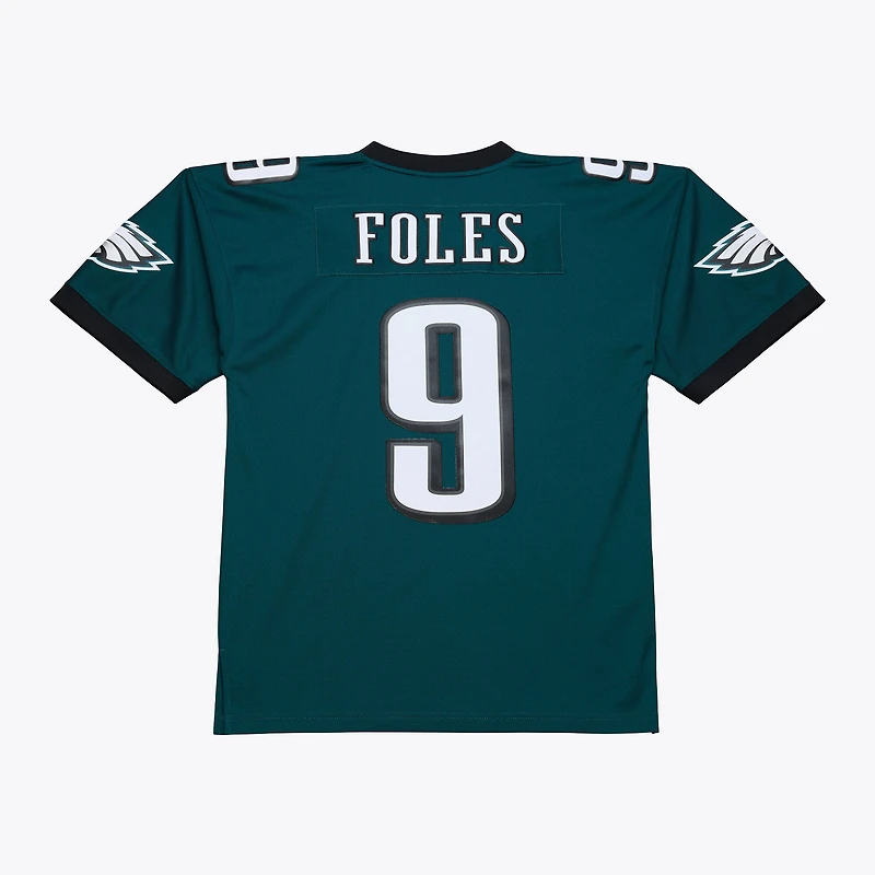 Maillot réplique Mitchell & Ness Nick Foles vert nuit des Eagles de Philadelphie pour homme