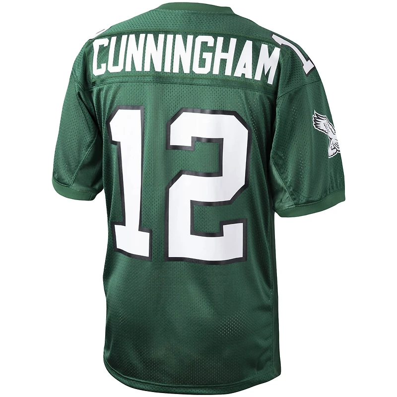 Maillot de joueur retraité authentique Mitchell & Ness Randall Cunningham Green Philadelphia Eagles 1992 pour hommes