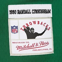 Sweat à capuche pour homme Mitchell & Ness Randall Cunningham Kelly Green Philadelphia Eagles Player Name Number Legacy Jersey
