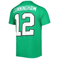 T-shirt homme Mitchell & Ness Randall Cunningham Kelly Green, joueur retraité des Philadelphia Eagles, avec logo, nom et numéro