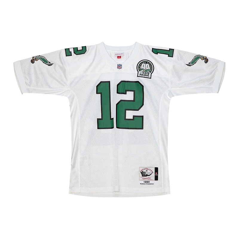 Men's Mitchell & Ness Randall Cunningham White Philadelphia Eagles 1992 Authentic Throwback Retired Player Jersey