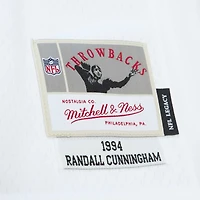Maillot réplique Mitchell & Ness Randall Cunningham blanc Philadelphia Eagles Legacy pour hommes