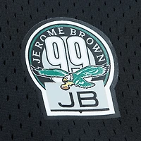 Mitchell & Ness Reggie pour homme Blanc Noir Philadelphia Eagles Retired Player Name Number Mesh Top