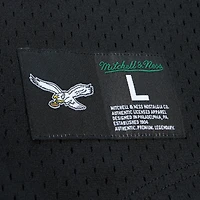 Mitchell & Ness Reggie pour homme Blanc Noir Philadelphia Eagles Retired Player Name Number Mesh Top