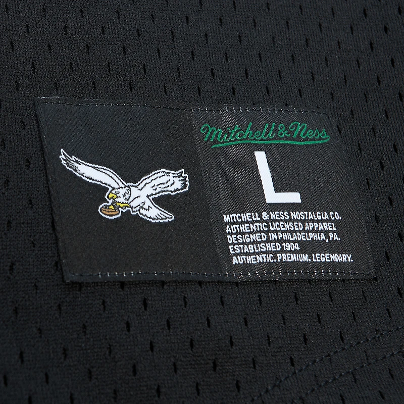 Haut en maille pour homme avec nom et numéro de joueur retraité des Philadelphia Eagles Reggie White Kelly Green Mitchell & Ness