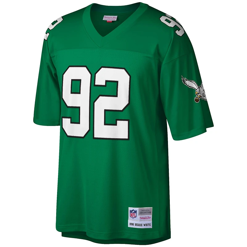 Maillot réplique Legacy Mitchell & Ness Reggie White Kelly Green Philadelphia Eagles pour homme