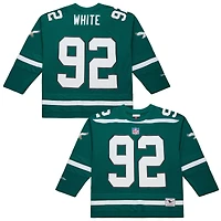 Men's Mitchell & Ness Reggie White Kelly Green Philadelphia Eagles Maxxed Out Fashion Hockey Jersey