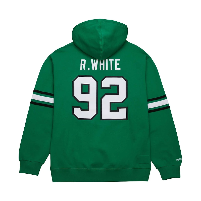 Men's Mitchell & Ness Reggie White Kelly Green Philadelphia Eagles Retired Player Name Number Pullover Hoodie