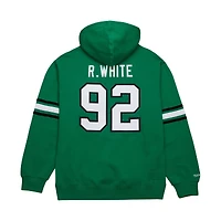 Men's Mitchell & Ness Reggie White Kelly Green Philadelphia Eagles Retired Player Name Number Pullover Hoodie