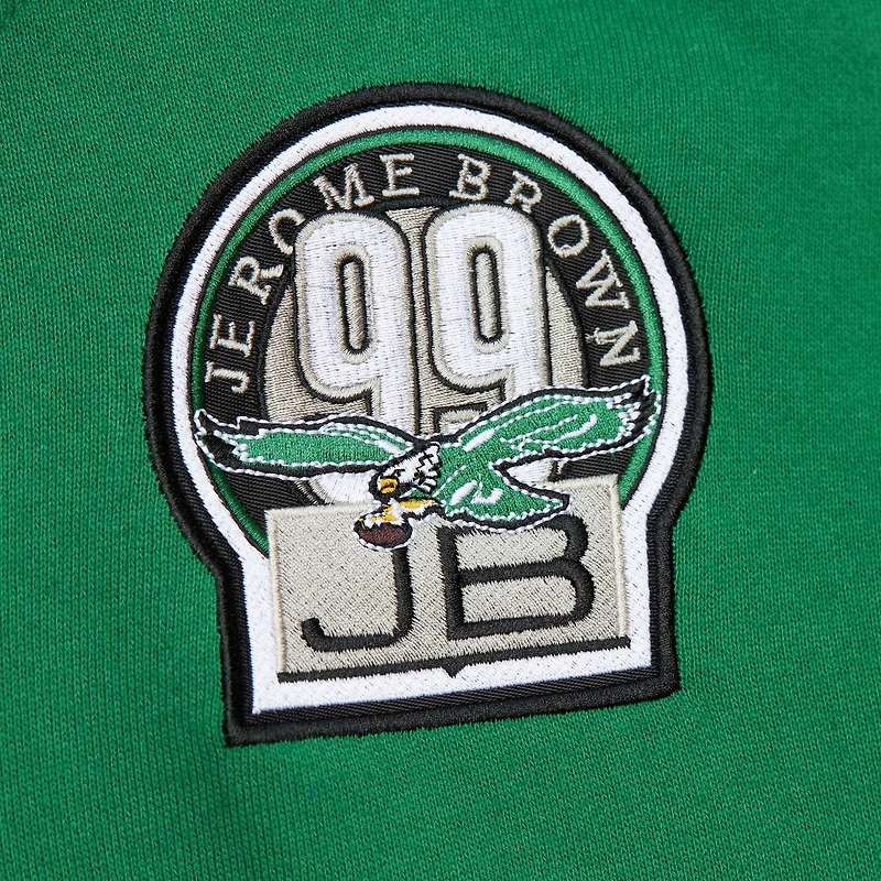 Men's Mitchell & Ness Reggie White Kelly Green Philadelphia Eagles Retired Player Name Number Pullover Hoodie
