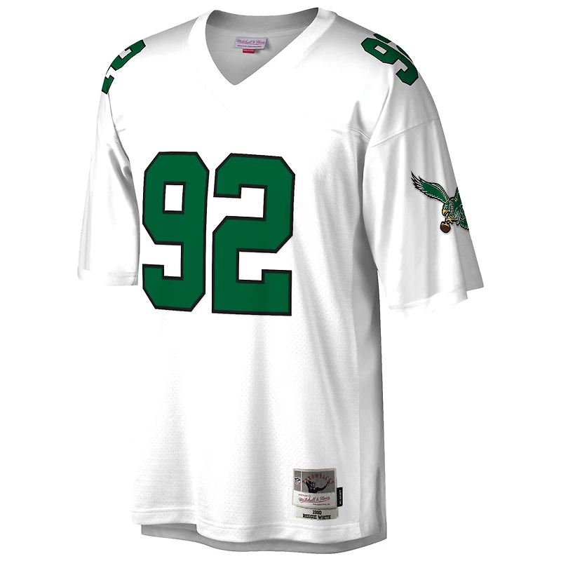 Mitchell & Ness Reggie pour homme blanc Green Bay Packers joueur à la retraite - Réplique de maillot