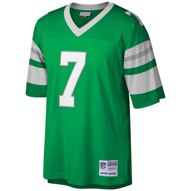 Maillot réplique Mitchell & Ness Ron Jaworski Kelly vert Philadelphia Eagles Legacy pour hommes