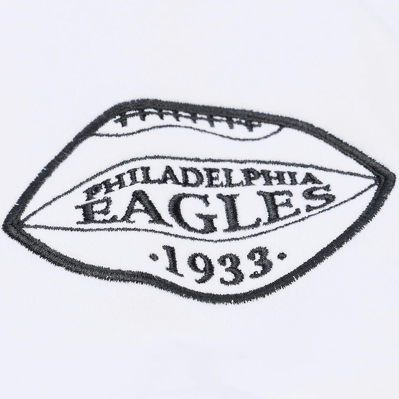 Sweat-shirt polaire arctique Mitchell & Ness blanc Philadelphia Eagles pour homme