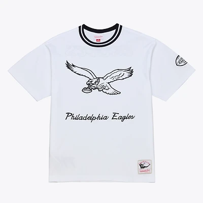 T-shirt Mitchell & Ness blanc Philadelphia Eagles Arctic pour homme