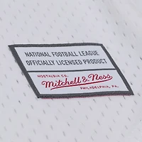 Men's Mitchell & Ness White Philadelphia Eagles Monochrome Mesh Full-Button Baseball Jersey