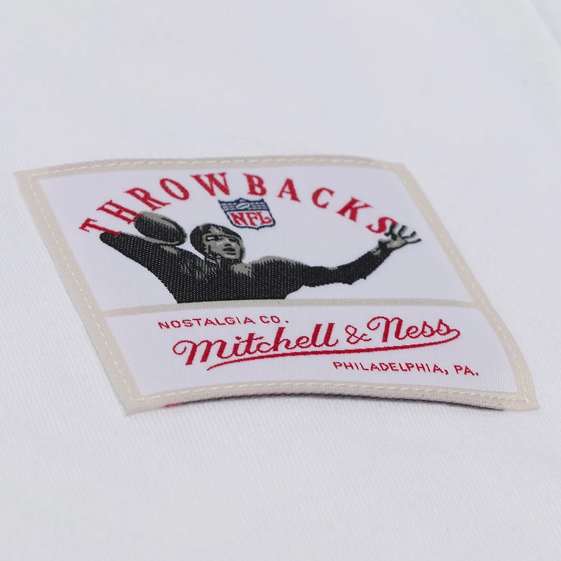 T-shirt monochrome blanc Mitchell & Ness Philadelphia Eagles pour homme