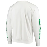 Men's Mitchell & Ness White Philadelphia Eagles Rings VIP Champions Pullover Sweater