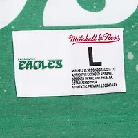 Men's Mitchell & Ness  White Philadelphia Eagles Team Burst Vintage Logo T-Shirt