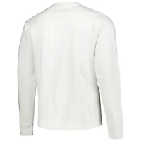 Men's Mitchell & Ness White Philadelphia Eagles VIP Rings Crew Sweatshirt