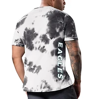 Men's MSX by Michael Strahan Black Philadelphia Eagles Freestyle Tie-Dye T-Shirt