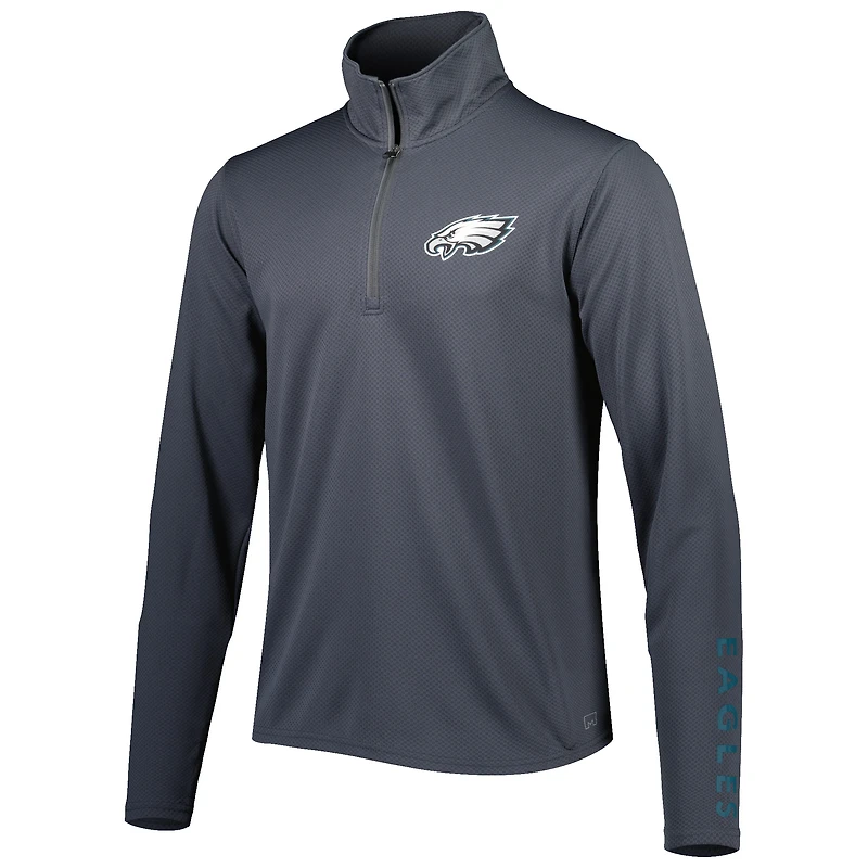 Pull demi-zippé MSX by Michael Strahan pour homme, anthracite