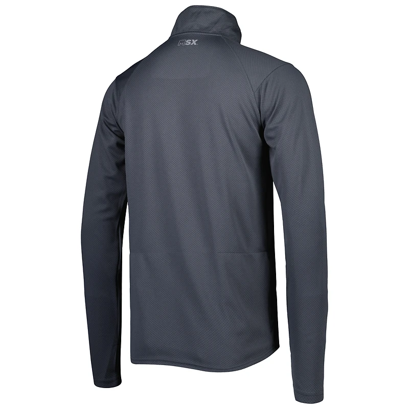 Pull demi-zippé MSX by Michael Strahan pour homme, anthracite