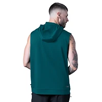 Men's MSX by Michael Strahan Green Philadelphia Eagles Tri-Blend Rebound Sleeveless Hoodie