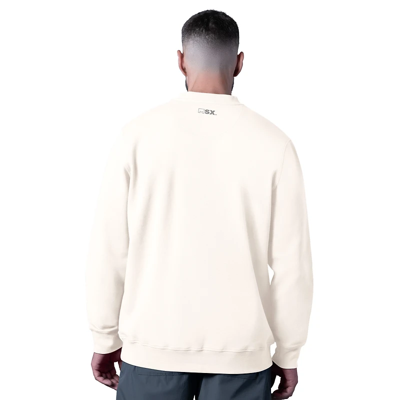 Sweat-shirt blanc MSX by Michael Strahan pour homme, motif tricolore des Philadelphia Eagles