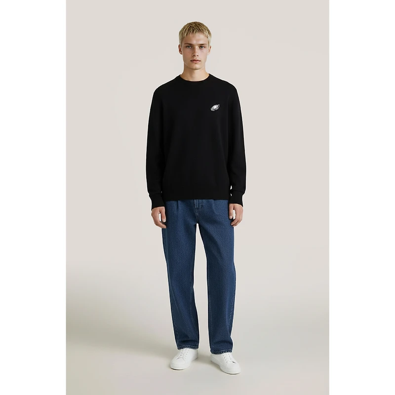 Men's NAADAM Black Philadelphia Eagles Cashmere Sweater