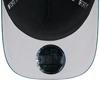 Men's New Era Black/Midnight Green Philadelphia Eagles 2025 NFL Draft 9FORTY M-Crown A-Frame Adjustable Hat