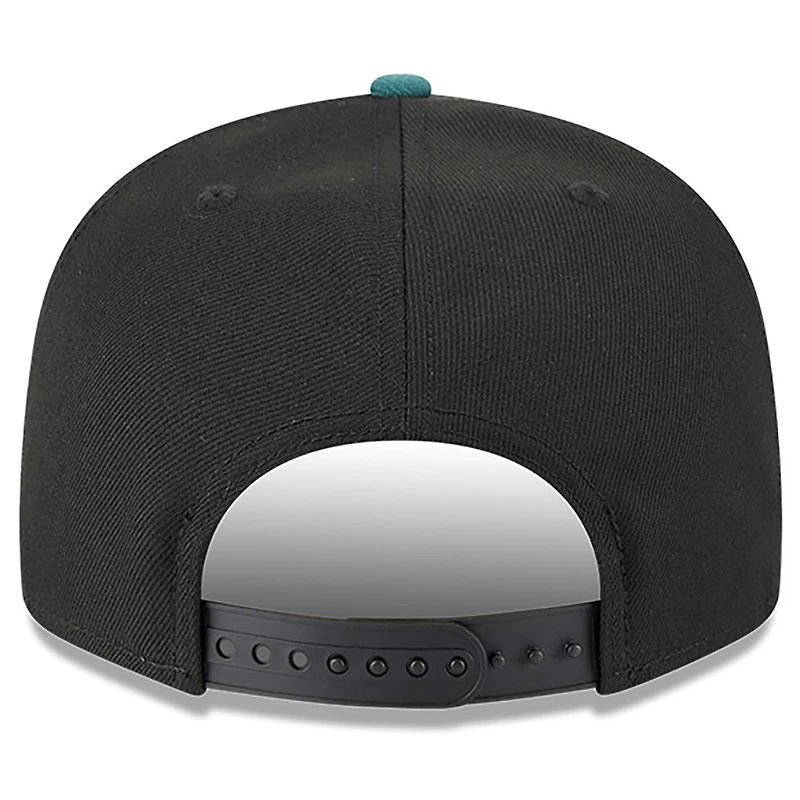 Casquette Snapback 9FIFTY Nickelodeon Slime des Philadelphia Eagles de New Era pour homme, noire/verte nuit
