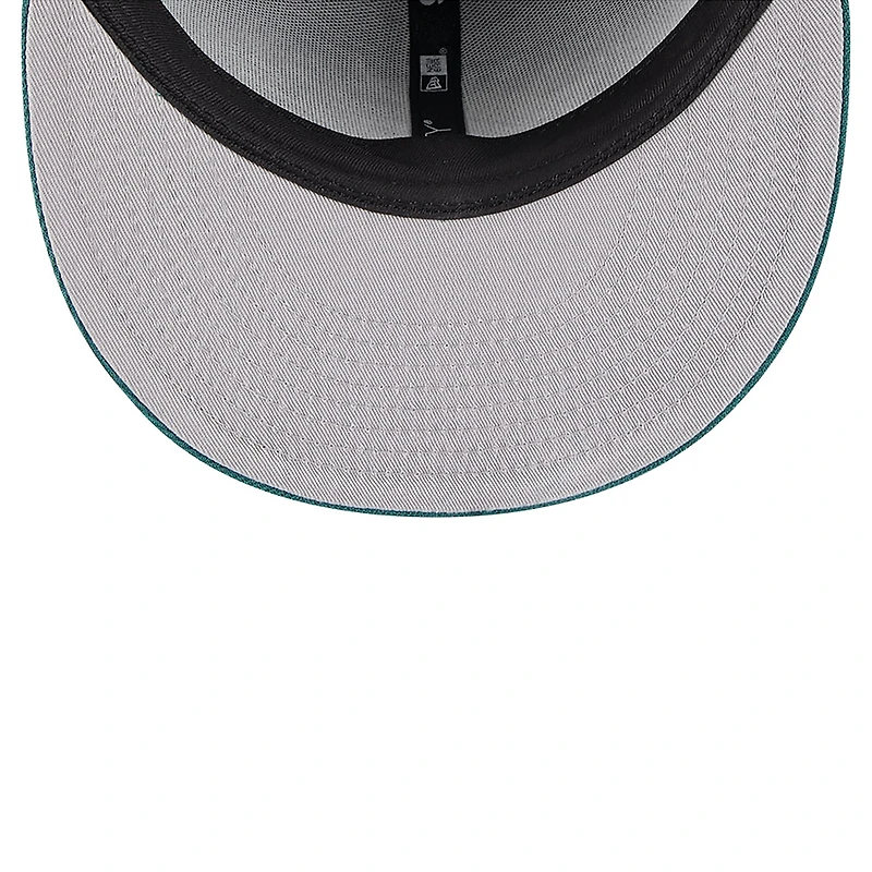 Casquette Snapback 9FIFTY Nickelodeon Slime des Philadelphia Eagles de New Era pour homme, noire/verte nuit