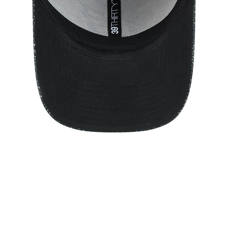 Casquette flexible noire 39THIRTY Sideline 2024 des Eagles de Philadelphie New Era pour hommes