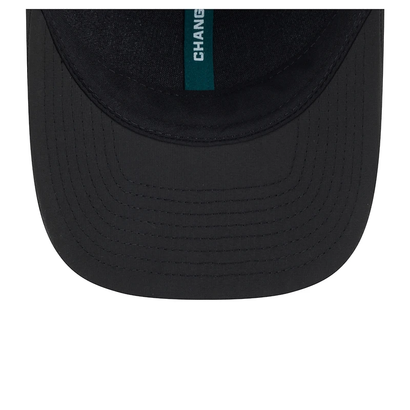 Casquette ajustable New Era noire Philadelphia Eagles 2025 Inspire Change 9FORTY M-Crown pour homme