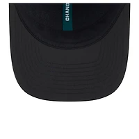 Casquette ajustable New Era noire Philadelphia Eagles 2025 Inspire Change 9FORTY M-Crown pour homme