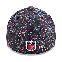 Casquette New Era noire Philadelphia Eagles 2025 NFL Crucial Catch 39THIRTY Flex pour homme
