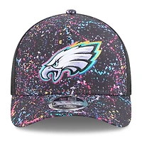 Casquette ajustable 9FORTY NFL Crucial Catch 2025 des Philadelphia Eagles de New Era pour homme, noire