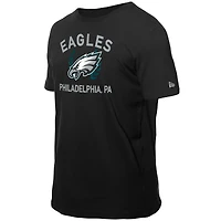 T-shirt New Era noir pour homme, Philadelphia Eagles, repêchage NFL 2025