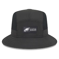 Bob noir New Era pour homme Philadelphia Eagles 2025 Sideline
